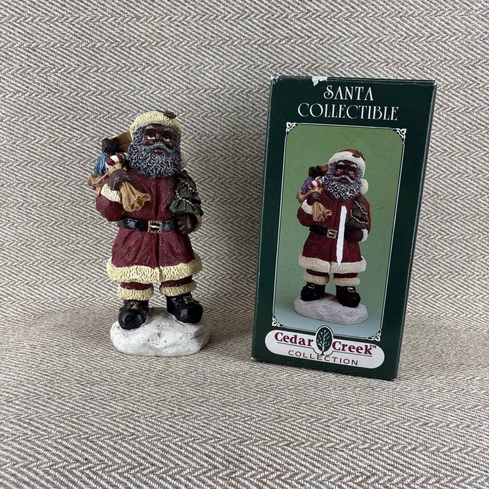 Cedar Creek Collection Kirkland's African American Black Santa‎ Collectible